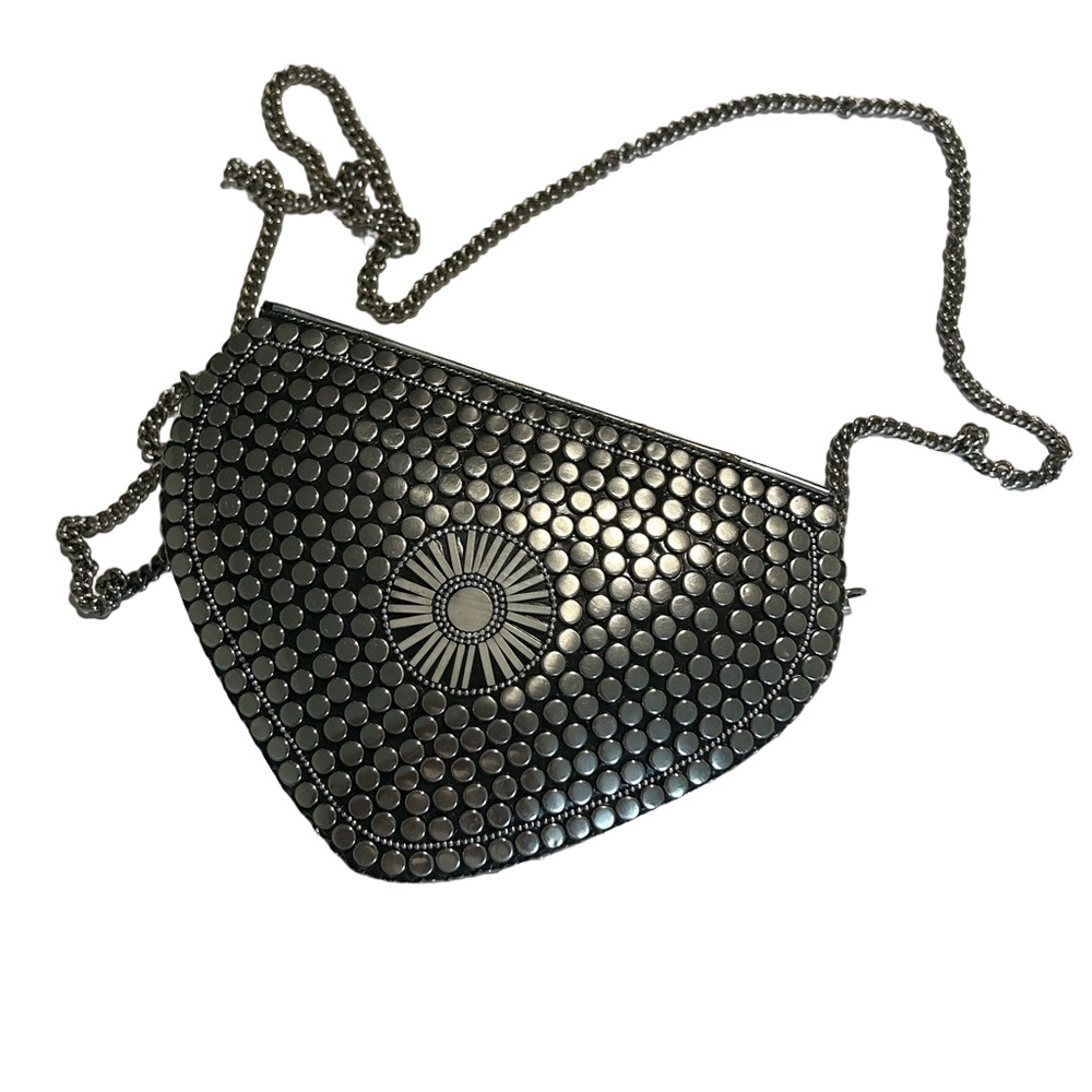 ANTIC KRAFT Elegant silver steel Crossbody Sleek Design